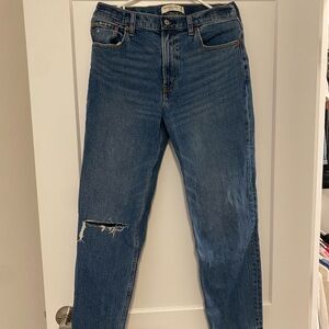 Abercrombie & Fitch Distressed Blue Jeans
